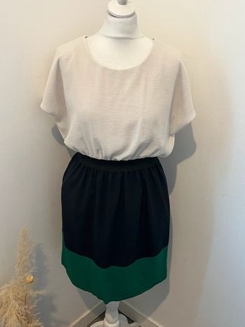 Robe tricolore Zara L comme neuve