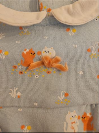 Pyjama sergent major motif chat 3 mois