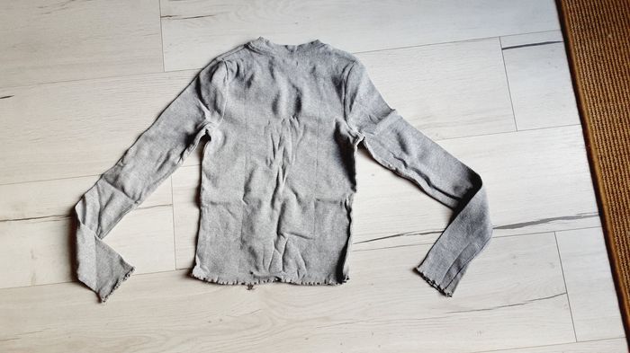 Vêtement fille tee-shirt manches longues gris Gémo 14 ans - photo numéro 3