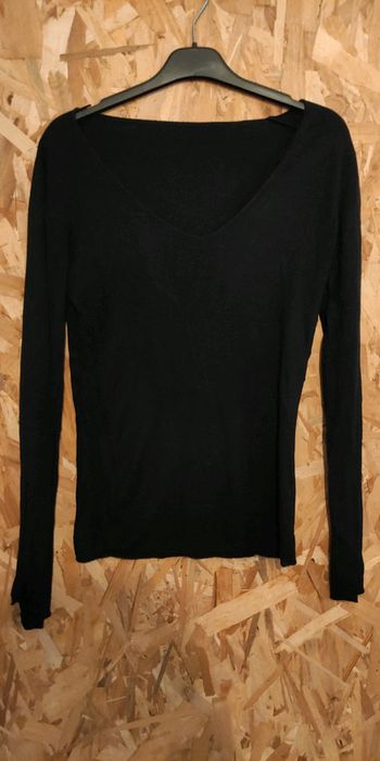 Pull noir fin