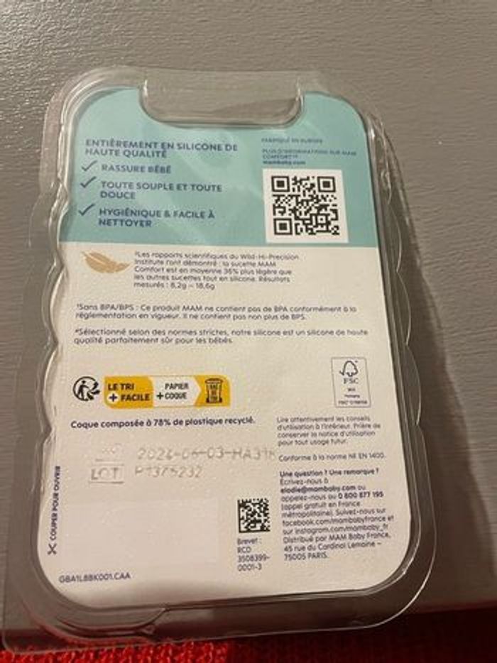 Tétine Mam bleu 0-2 mois - photo numéro 3