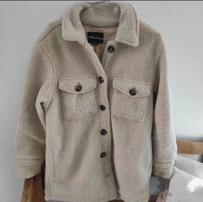 Veste sherpa beige effet mouton – Brave Soul – Taille S- très bon état