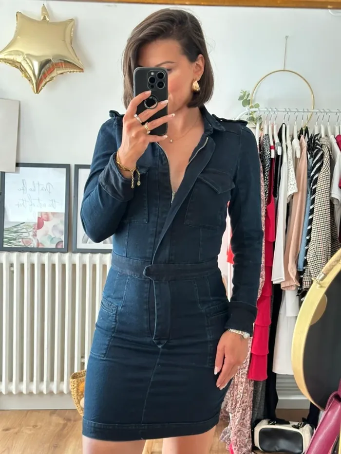 Robe en jean isabel Marant bleue taille 36 - photo numéro 2