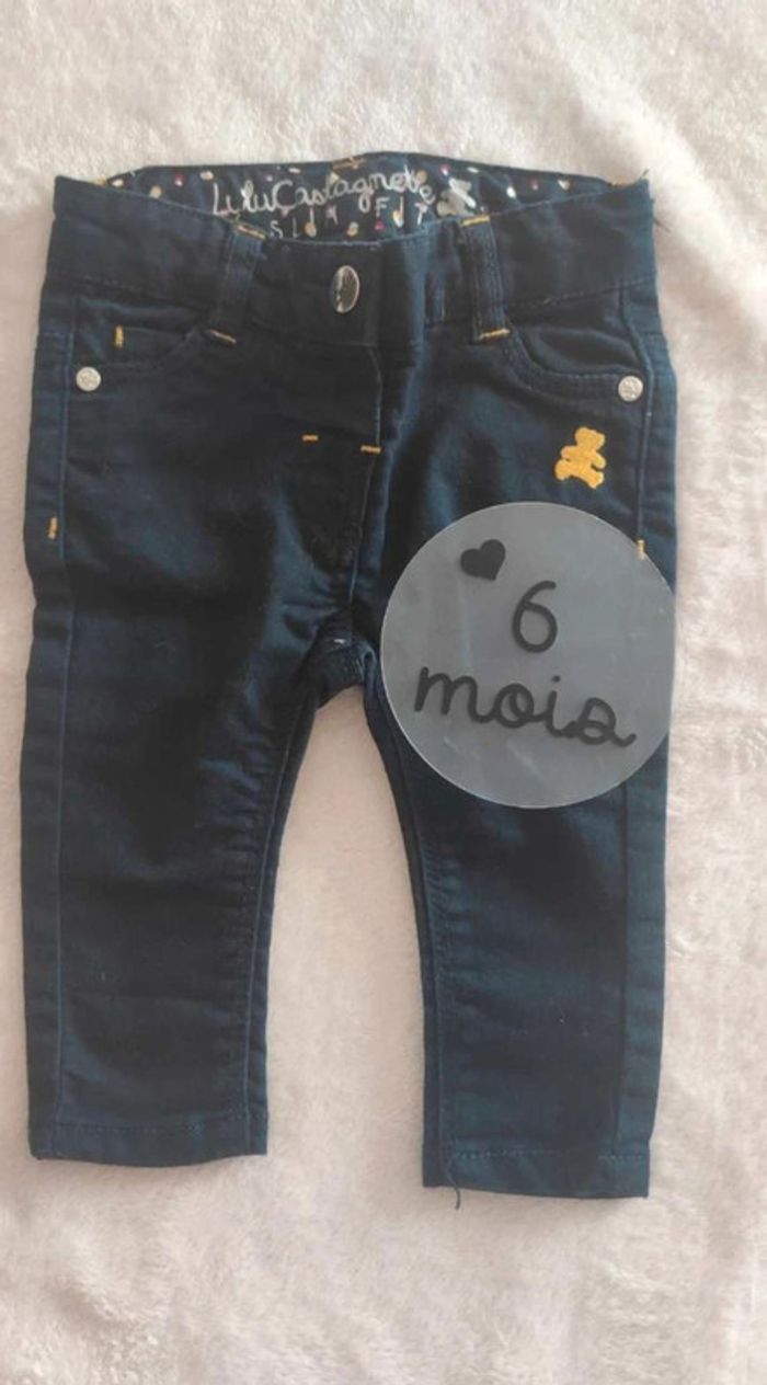 Jeans bleu marine 6 mois