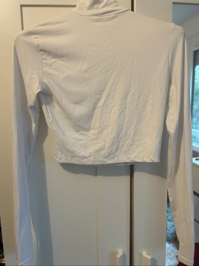 Sous-pull blanc Bershka - photo numéro 3