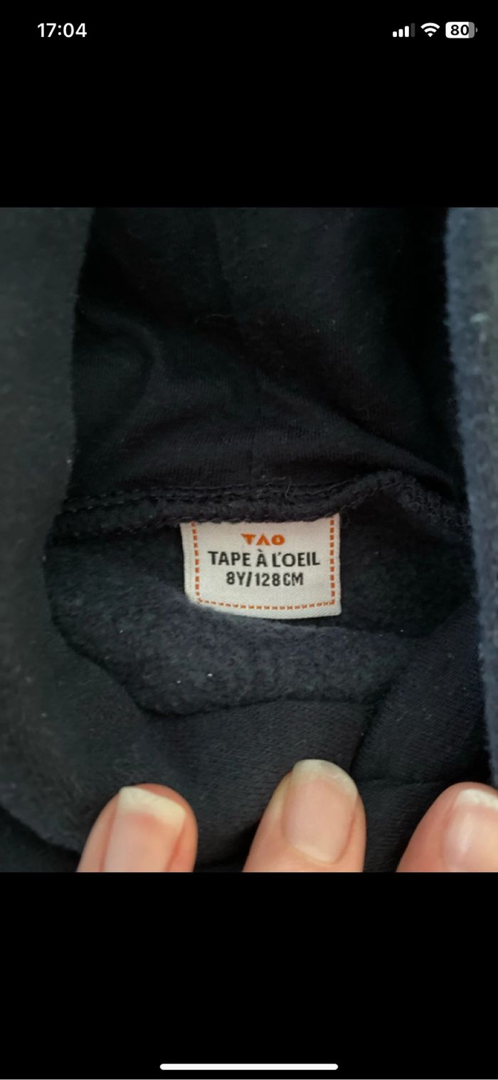 Sweat a capuche 8 ans tape à l’œil - photo numéro 2