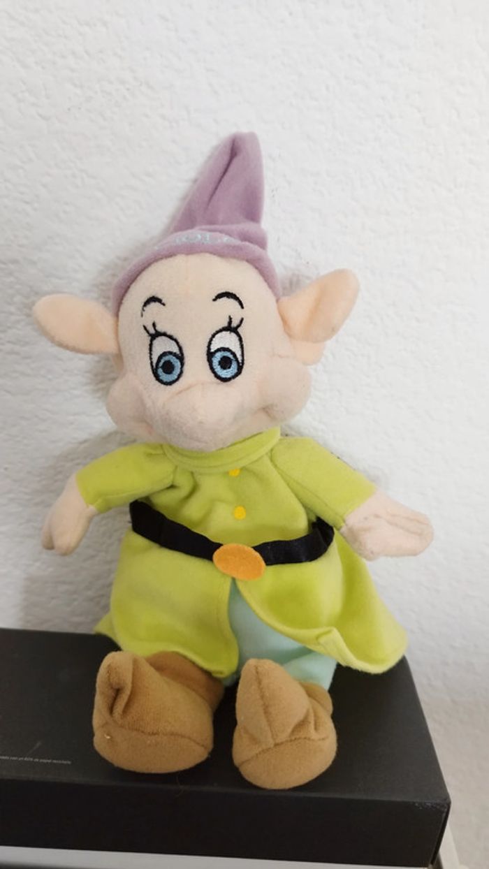 Simplet peluche Blanche Neige Et Les 7 nains Disney plush Dopey Cucciolo