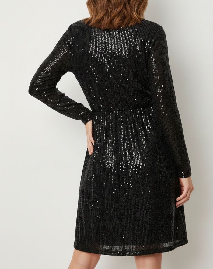 Robe noire paillette - photo numéro 2