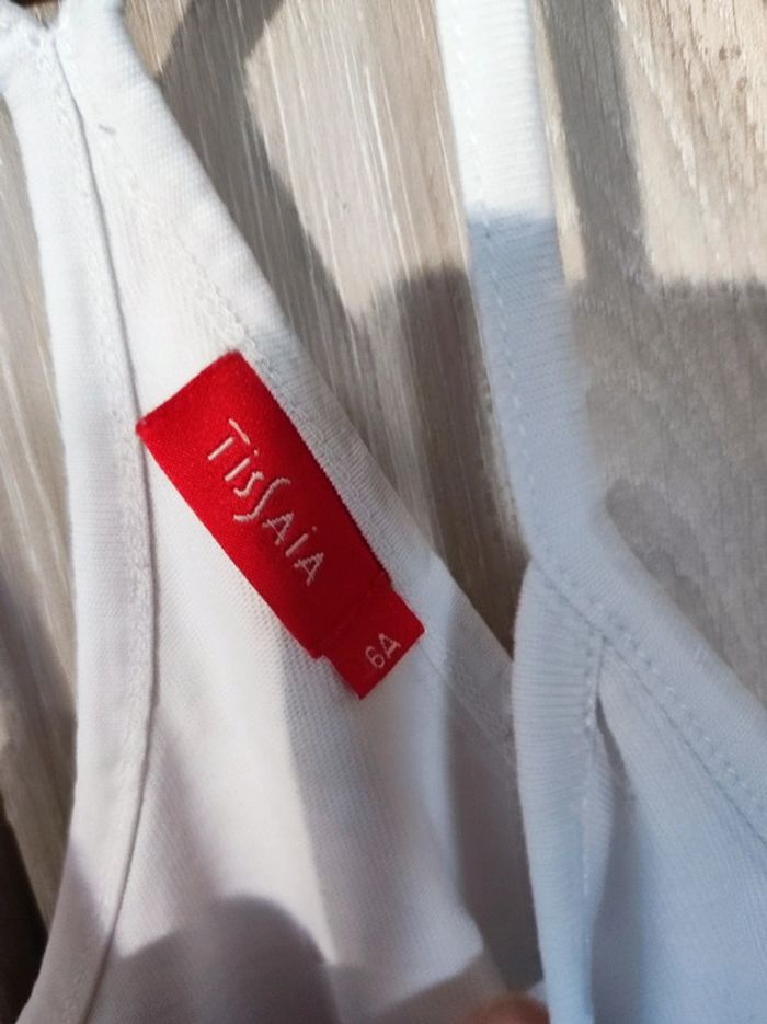 Débardeur blanc strass argent 6 ans / Tissaia - photo numéro 3