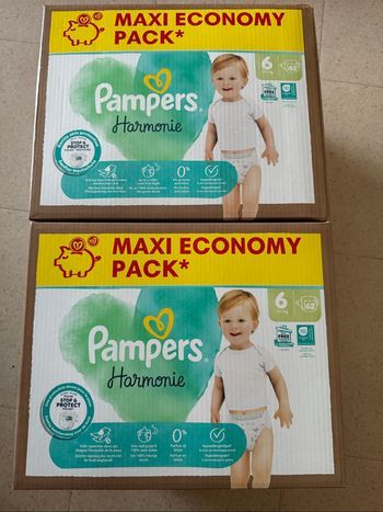Lot de 2 maxi pack Pampers harmonie taille 6