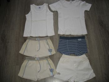 LOT DE 6 SOUS VÊTEMENTS GARÇON - 5 / 6 ANS - n°01