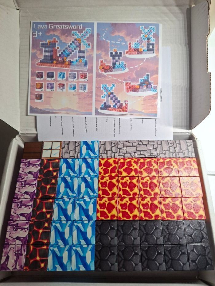 Cube minecraft magnétiques - photo numéro 3