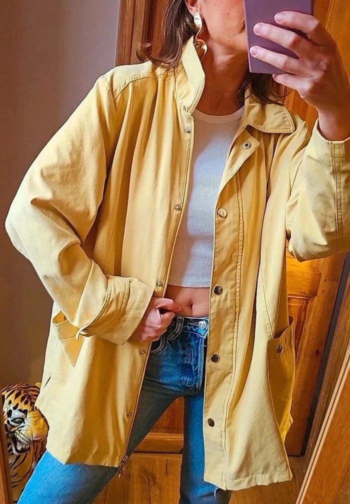 Destockage Veste légère vintage jaune pâle - photo numéro 2