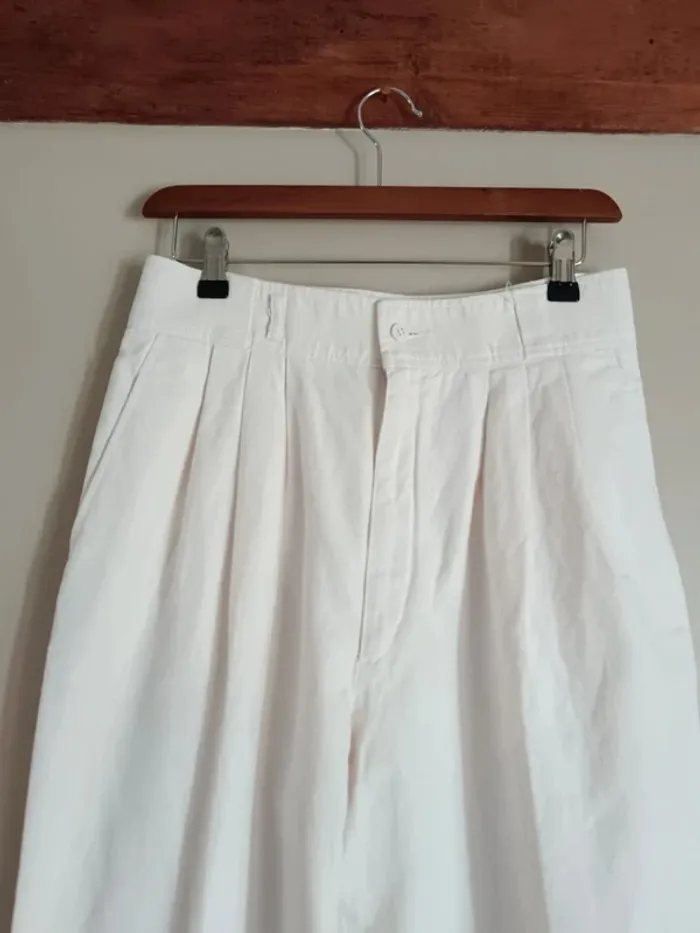 Pantalon blanc à pinces Newman - photo numéro 7