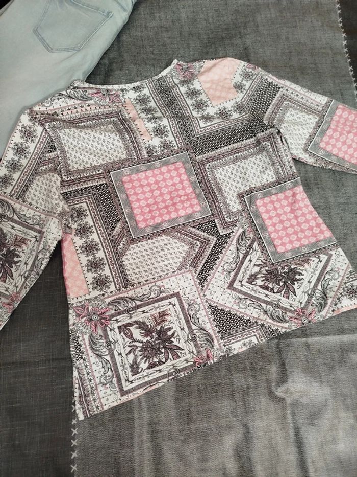 🌸t shirt manches 3/4 femme taille 42🌸 - photo numéro 3