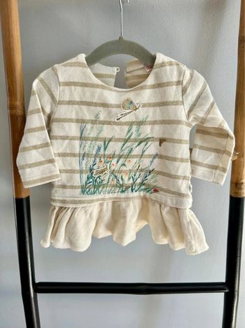 Robe dorée / Zara - 9 mois