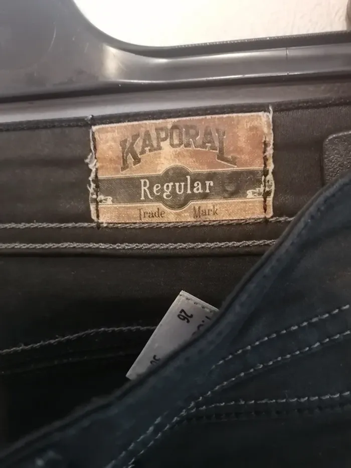 Jeans noir Kaporal regular taille 36 - photo numéro 4