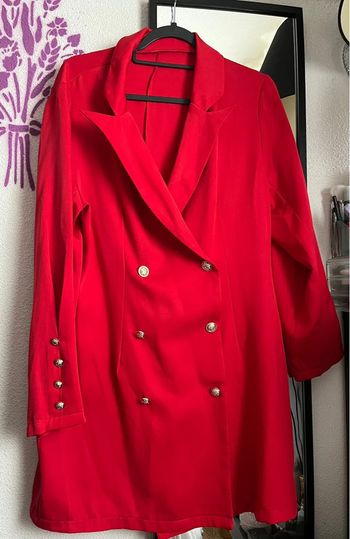 Robe blazer rouge Shein