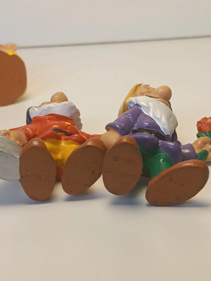 Lot figurines vintage Walt Disney production bully 1982 blanche neige et les sept nains - photo numéro 14