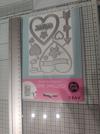 Lot de dies matrice de découpe scrapbooking love 2 craft theme amour