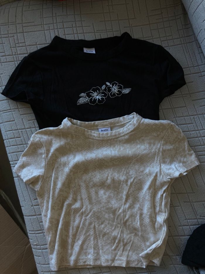 Lot de crop top bershka