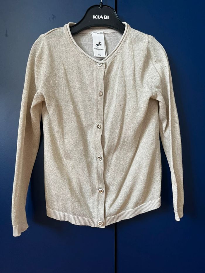 Gilet doré fille 6 ans palomino