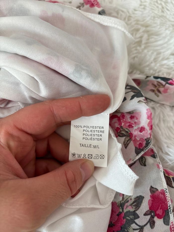 Robe fleurie femme Lilie rose taille M/L - photo numéro 5