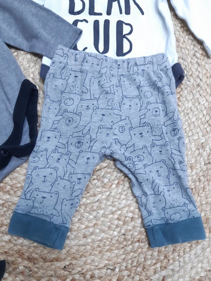 Ensembles bonnet, bodies manches longues et pantalon 3 mois - photo numéro 5