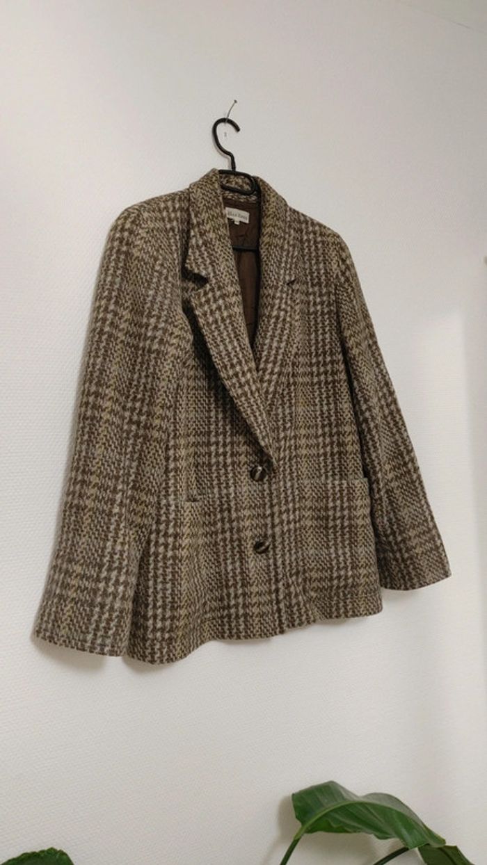 Veste en laine style oversize vintage - photo numéro 2