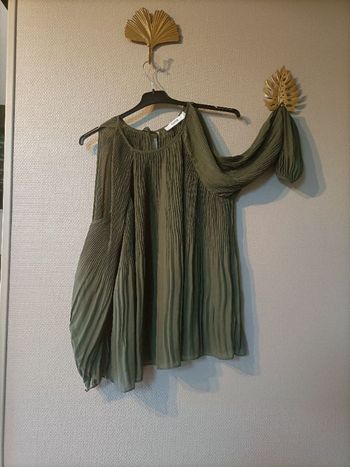 Blouse manches longues vert kaki