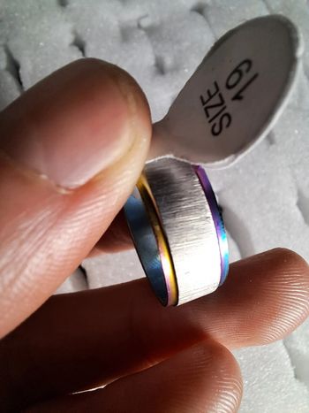 Bague acier inoxydable Granuleuse