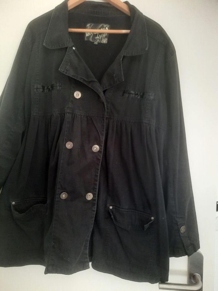 Veste jeans noire - photo numéro 3