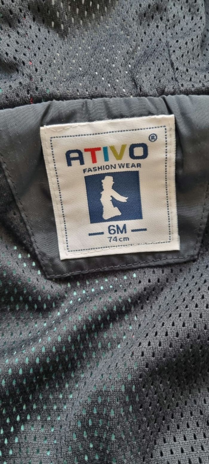 Veste survêtement bébé 9 mois Ativo neuve - photo numéro 6