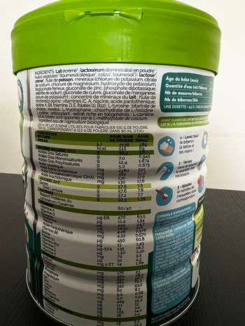 Lot lait infantile bio 1 er âge - LES PETITS CULOTTÉS 