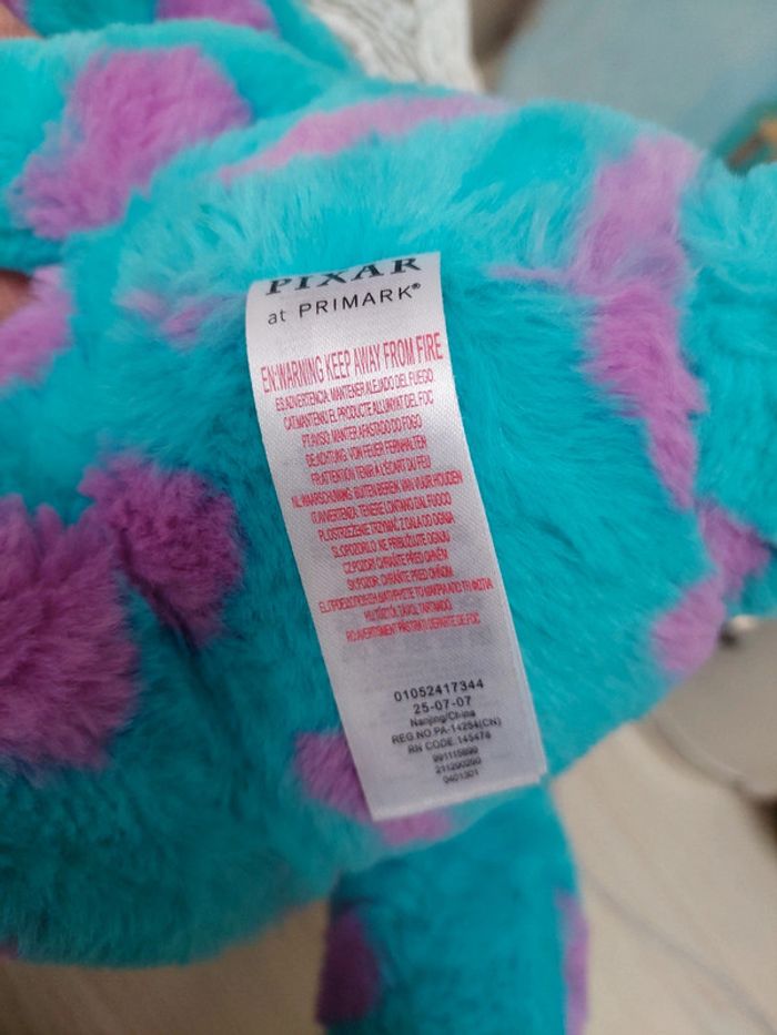 Primark Disney - grande peluche Sully monstres et cie - photo numéro 6