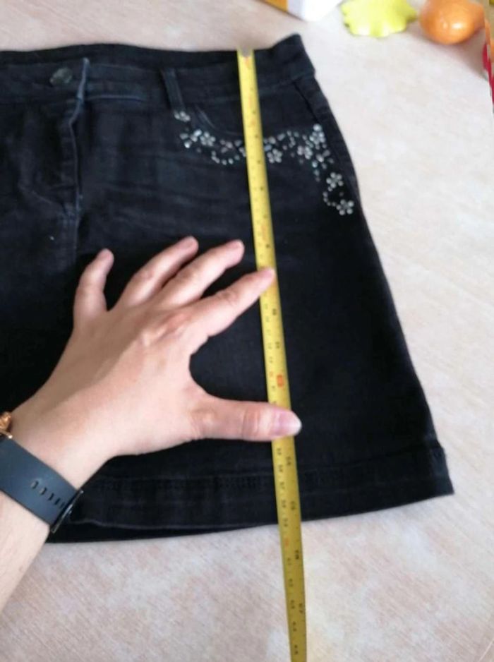 Jupe en jean noir - photo numéro 7