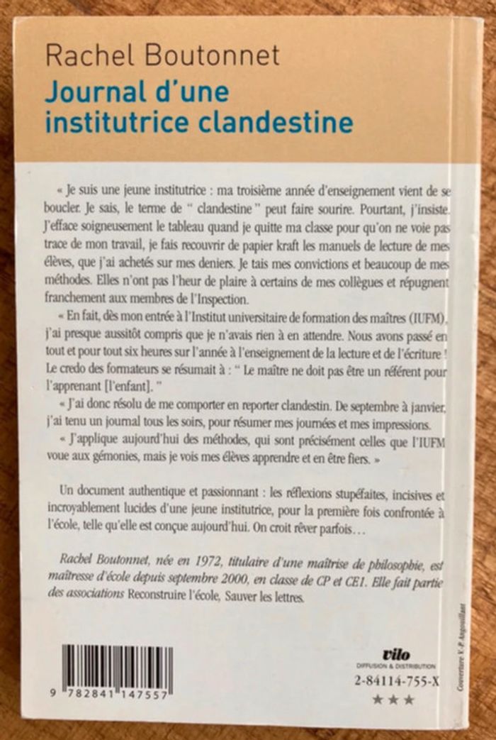 Journal d’une institutrice clandestine - Rachel Boutonnet - photo numéro 2