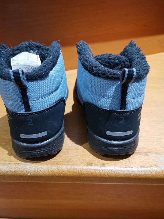 Bottines fourrées garçon T31 idéales pour la neige Quechua gris/bleu - photo numéro 4
