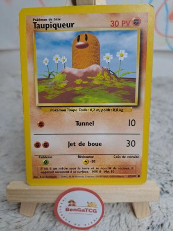 Carte Pokémon Taupiqueur 47/102 Set de base ed2 Wizards Fr