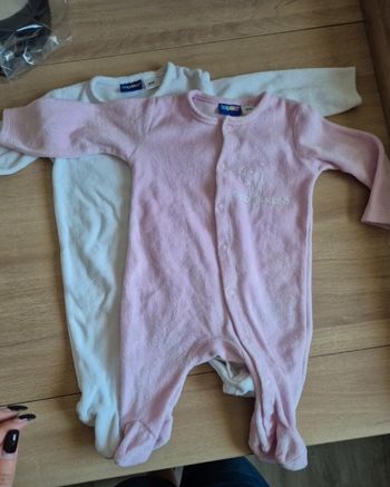 Pyjama velours 1-3 mois