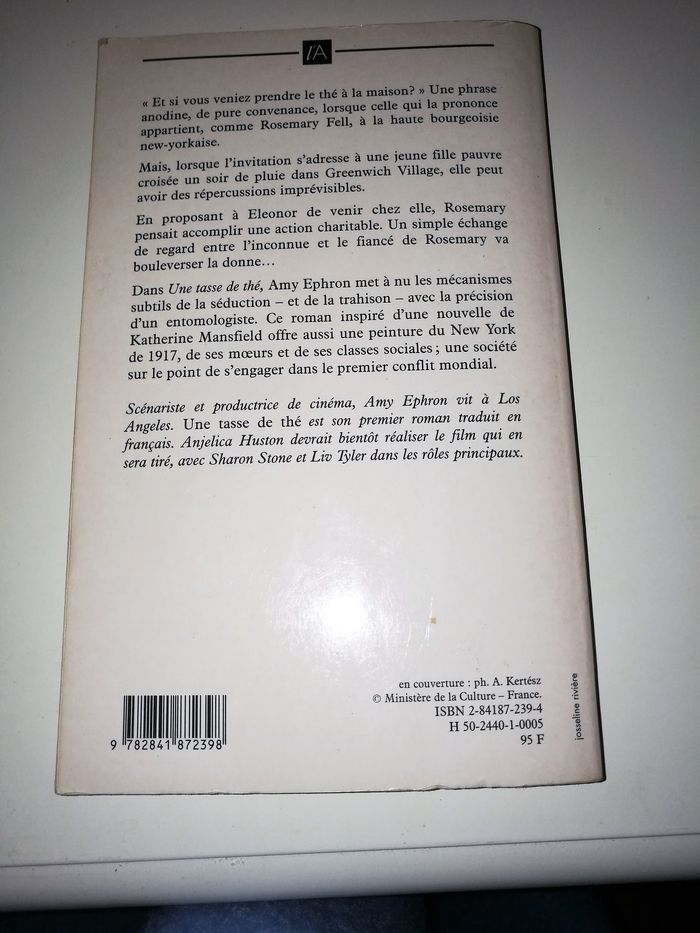 Livre (Une tasse de thé) Ephron Amy - photo numéro 2