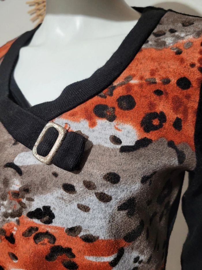 Pull motif léopard - photo numéro 3