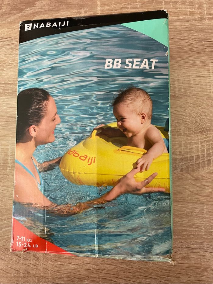 Bouée Nabaiji de piscine gonflable avec siège pour bébé de 7-11 kg