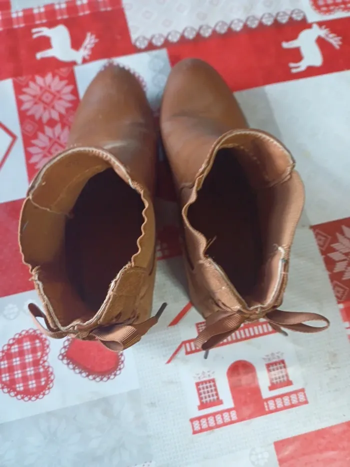 Bottines 38 camel - photo numéro 4