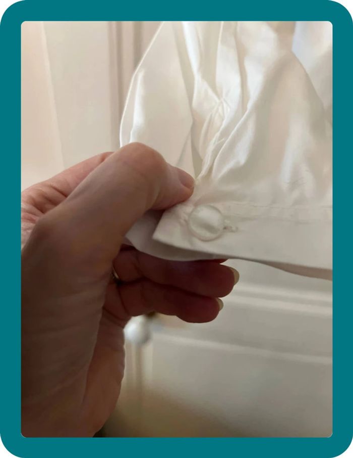 Chemise popeline blanche manches raglantes longues taille 36 - Anne Fontaine - photo numéro 3