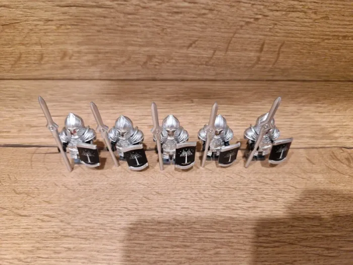 5 guerriers du gondor de minas tirith seigneur des anneaux - photo numéro 6