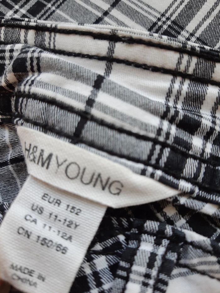 Pantalon court à carreaux H&M 12 ans - photo numéro 7