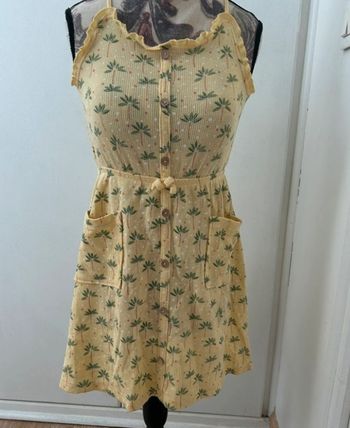 Robe d’été jaune en coton - à bretelles Kiabi eco