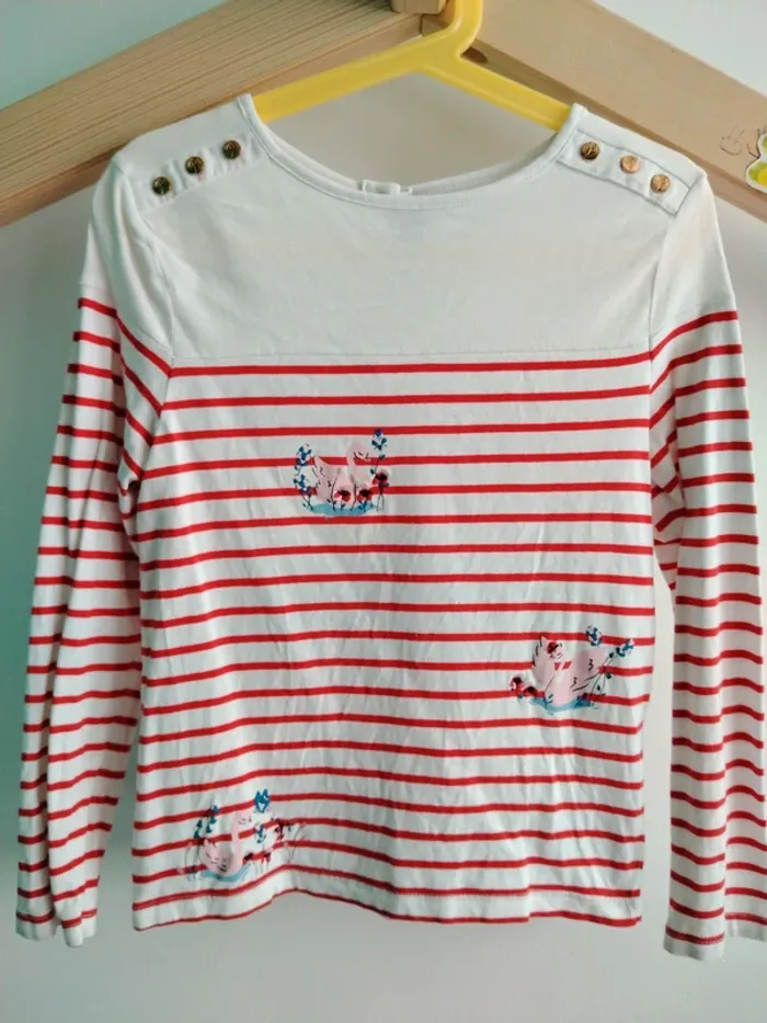 T-shirt manches longues cygnes SGMJ 8 ans - photo numéro 3