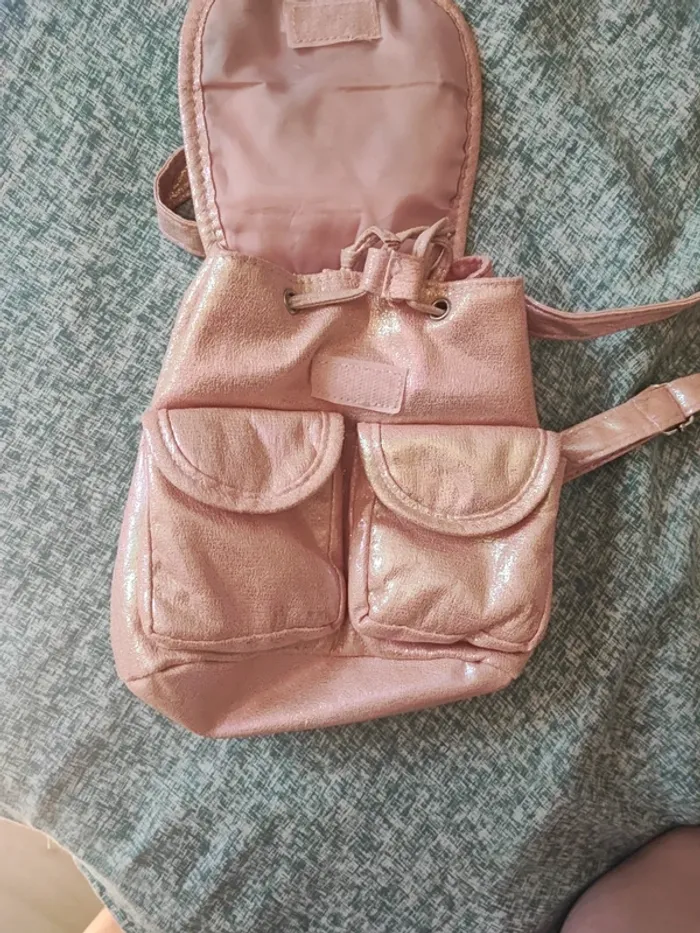 Petit sac a dos brillant licorne - photo numéro 3